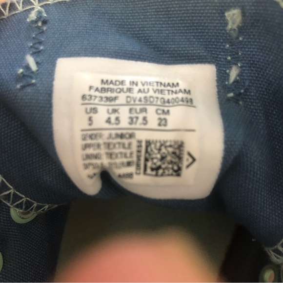 Converse All Start Sneakers SZ 5 - Picture 11 of 13